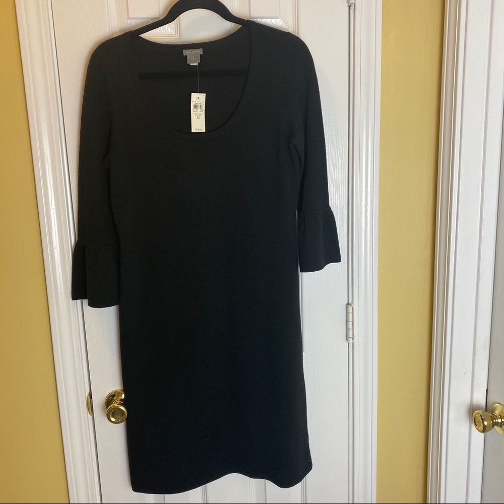 Ann Taylor Black Sweater Dress